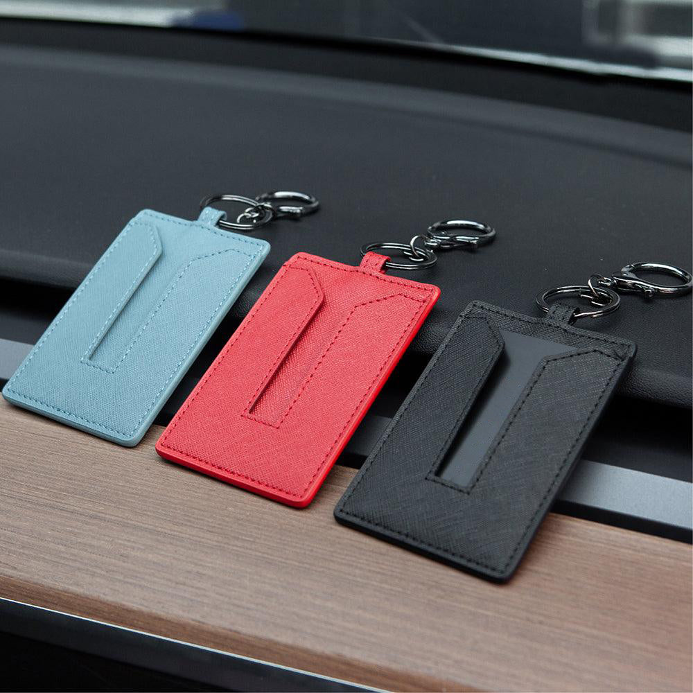 Leather Key Card Holder – For Tesla Model 3/Y (2017-2024)