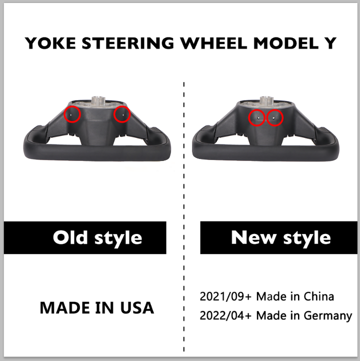 Yoke Style Carbon Fiber Steering Wheel – For Tesla Model 3/Y (2017-2024)