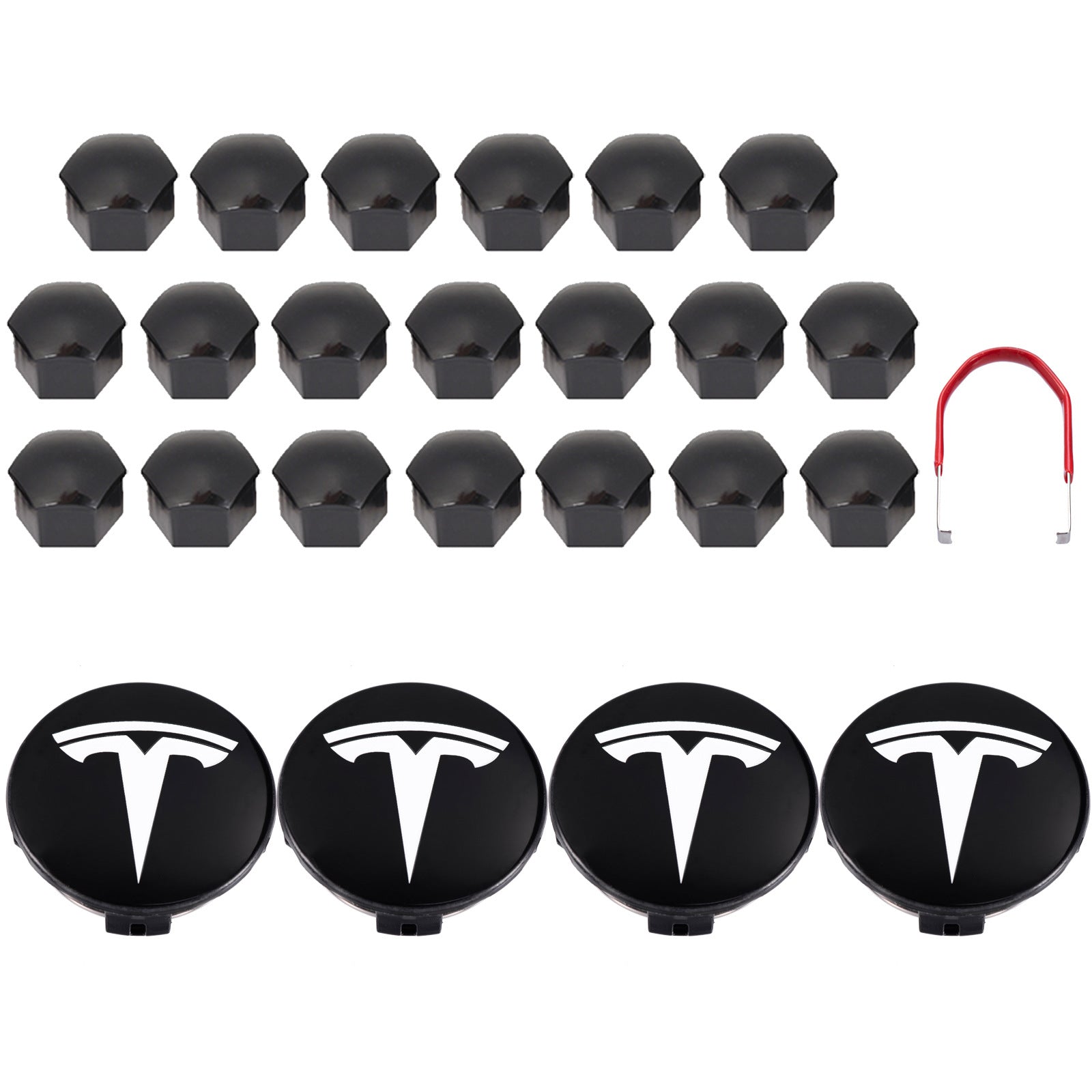 Aero Wheel Cap Kit for Original Standard Rims – For Tesla Model S/3/X/Y (2012-2024)