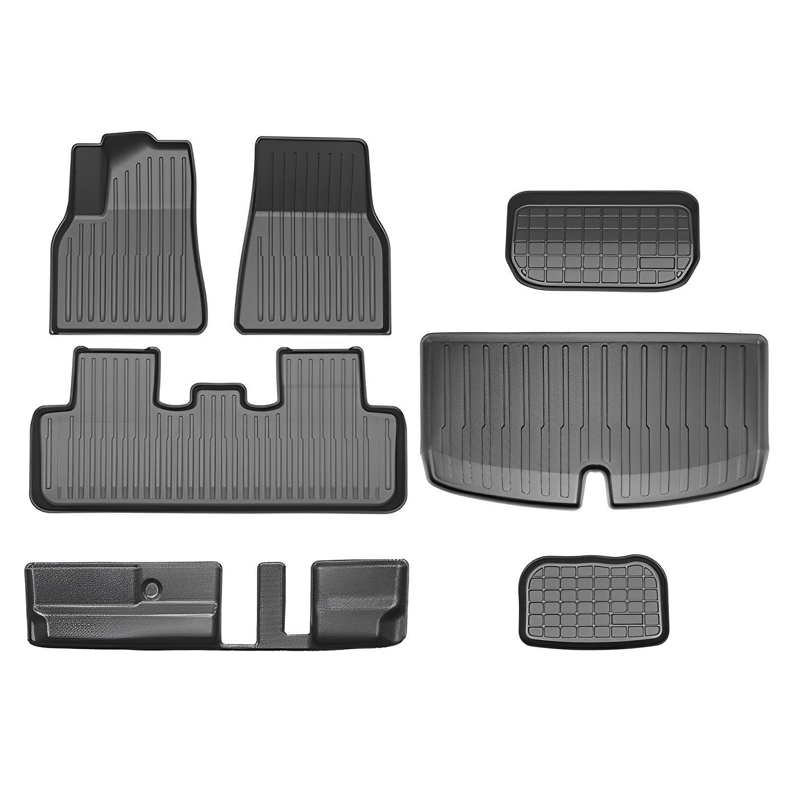 Tesla Model Y All-Weather Floor Mats Full Set Trunk Mat Cargo Mat Frunk Cargo Liner (2020-2024)