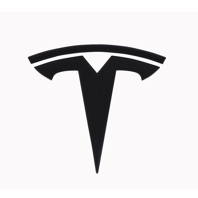 'T' Emblem Decal Wraps – Front & Rear Badges (1 Pair) - For Tesla Model 3 (Highland)/Y (2017-2024)