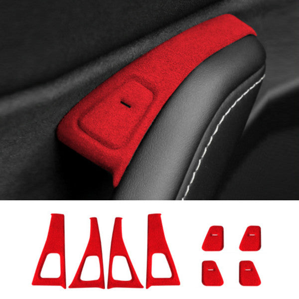 Alcantara Door Button Switch Cover – For Tesla Model 3/Y (2017-2024)