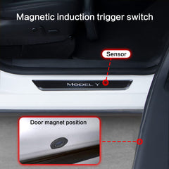 Illuminated Door Sill Protector – For Tesla