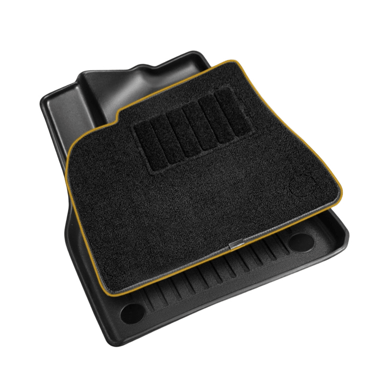 All-Weather Floor Mats Double Layer Flocking TPE – For Tesla Model Y (2020-2024)