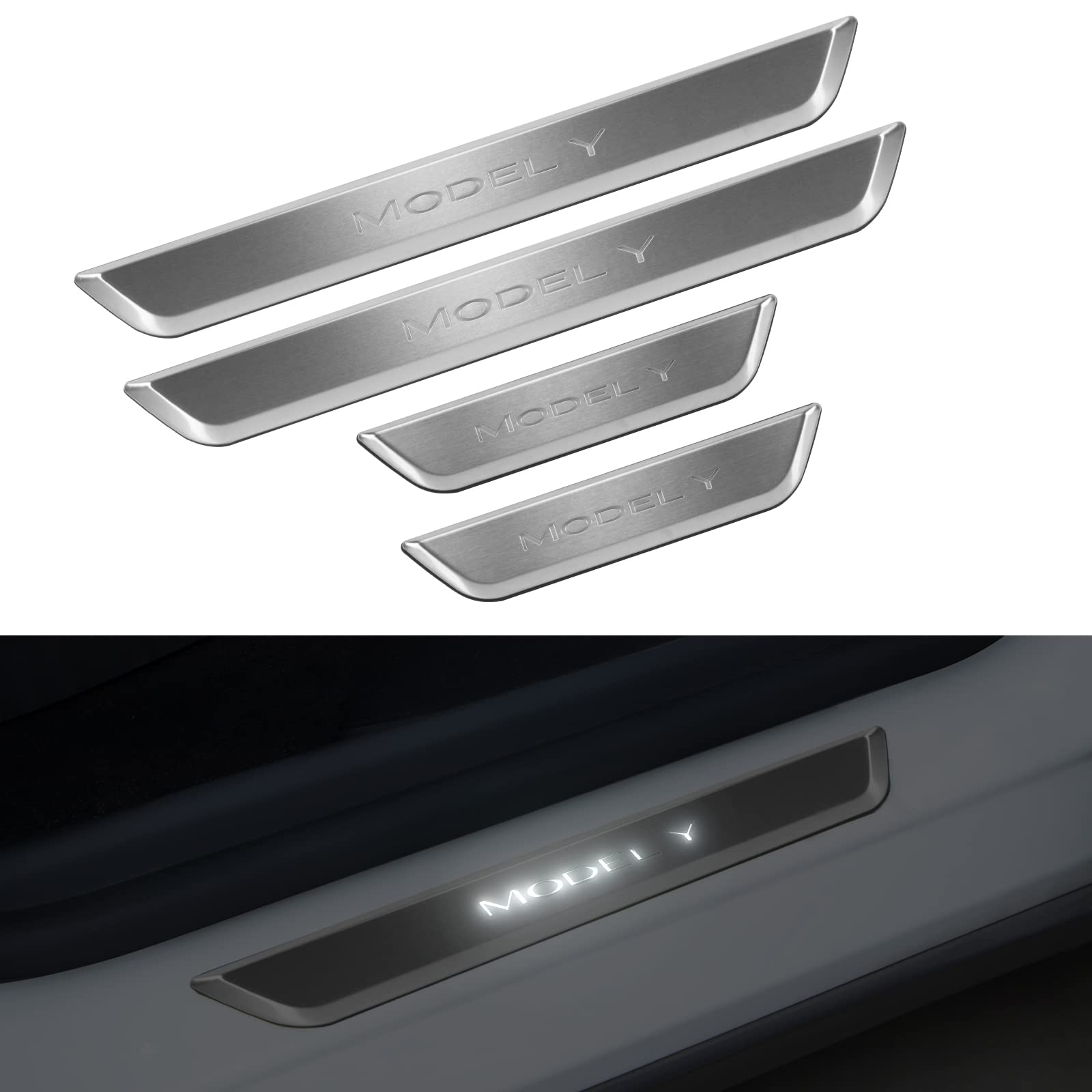 Illuminated Door Sill Protector – For Tesla