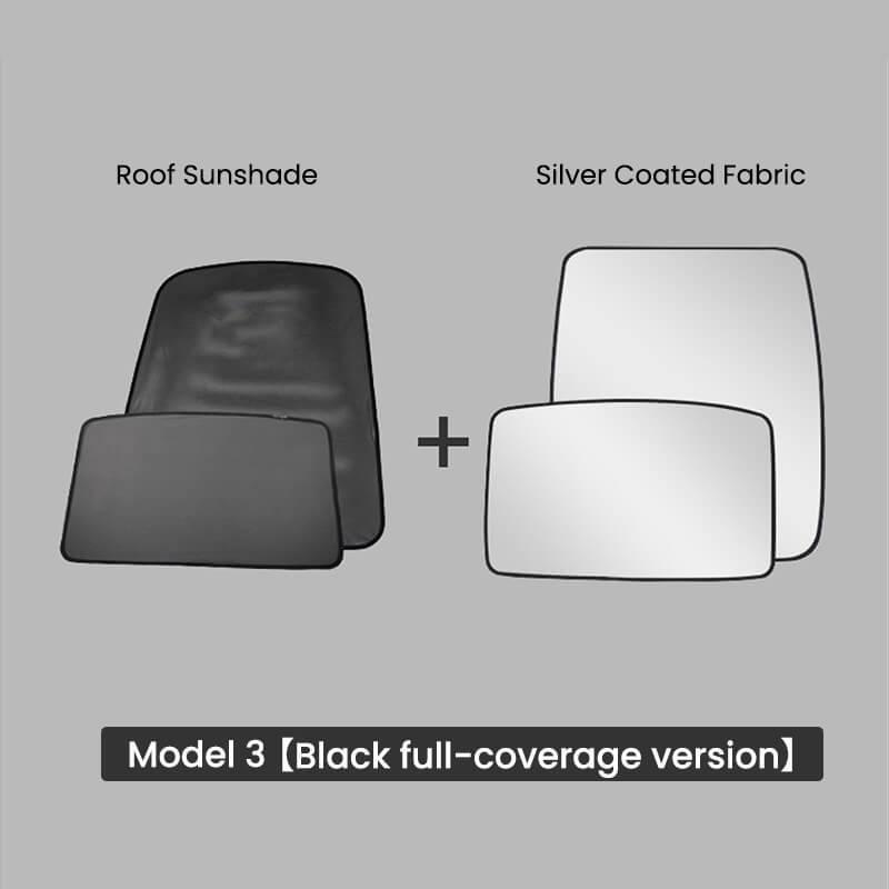 Glass Roof / Sunroof Sunshade – For Tesla Model 3 (2021-2023)