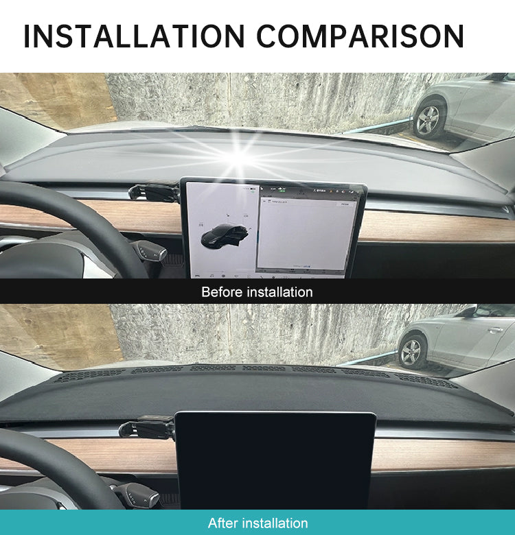 Anti-Glare Dash Mat – For Tesla Model 3/Y (2017-2024)