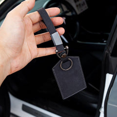 Premium Leather Key Card Holder – For Tesla Model 3/Y (2017-2023)