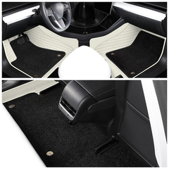 Double Layer Noise-Reducing Floor Mat – For Tesla Model Y (2020-2024)