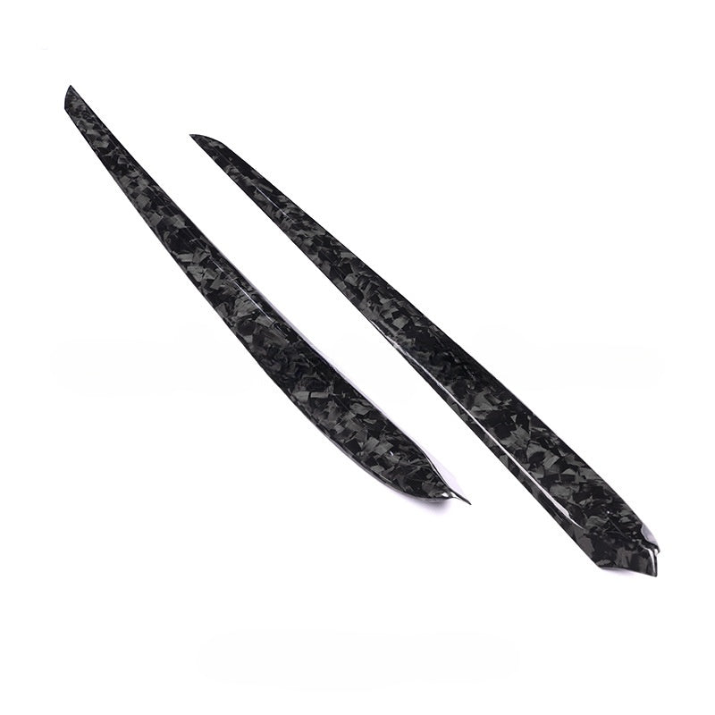 Carbon Fiber Front Door Trim Panel Caps – For Tesla Model 3 (2021-2024)