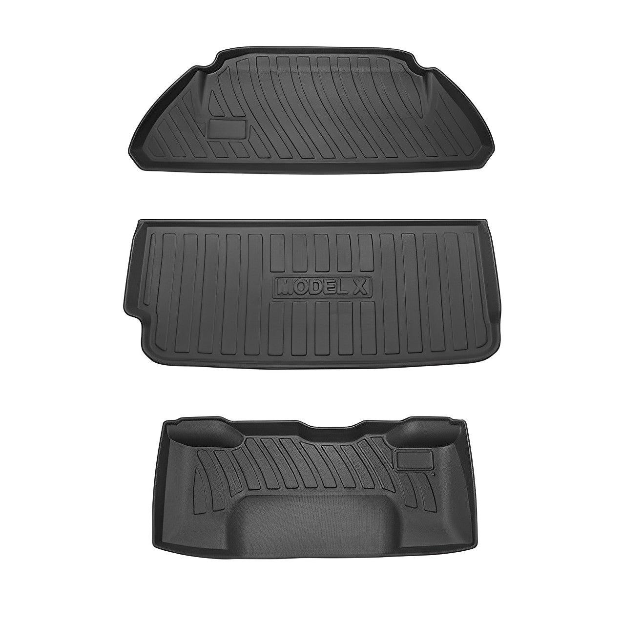 All-Weather Floor Mats Trunk Cargo Liner – For Tesla Model X (2015-2020)