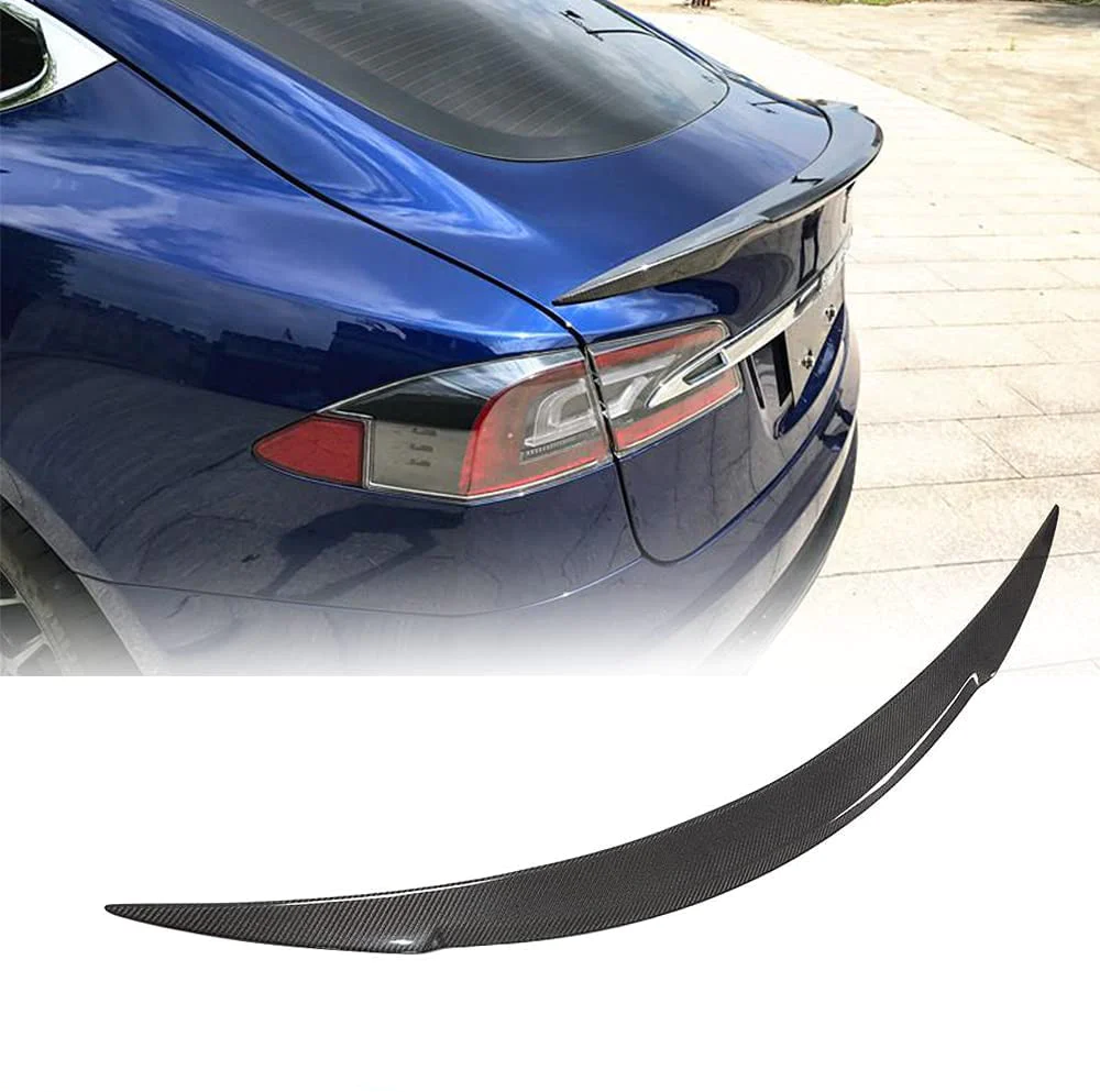 Carbon Fiber R-Style Spoiler – For Tesla Model S (2014+)