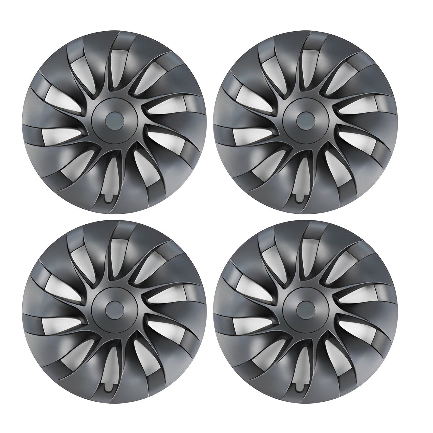 Model Y Induction Style Wheel Hub Caps - Performance Wheel HubCaps (4 Pcs)