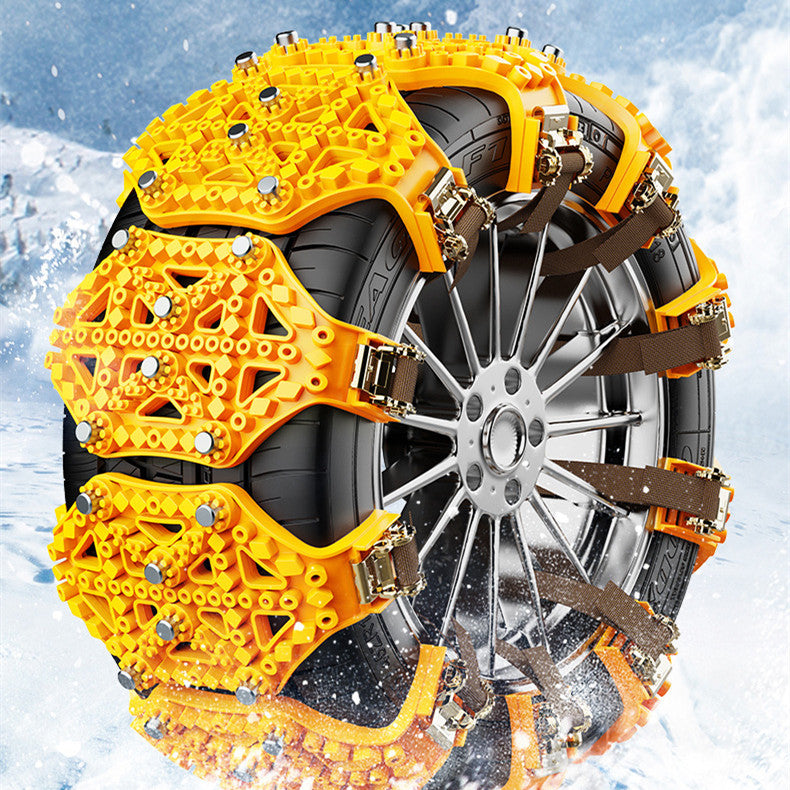 Heavy-Duty Thickened TPU Snow Chains for Enhanced Traction & Safety - Universal Fit For All Cars