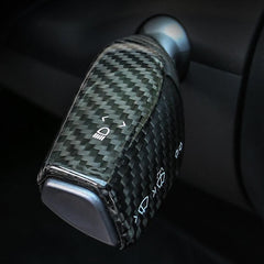 [Real Carbon Fiber] Gear Shift Cover, Turn Signal Stalk Covers for Tesla Model 3/Y (2017-2023)