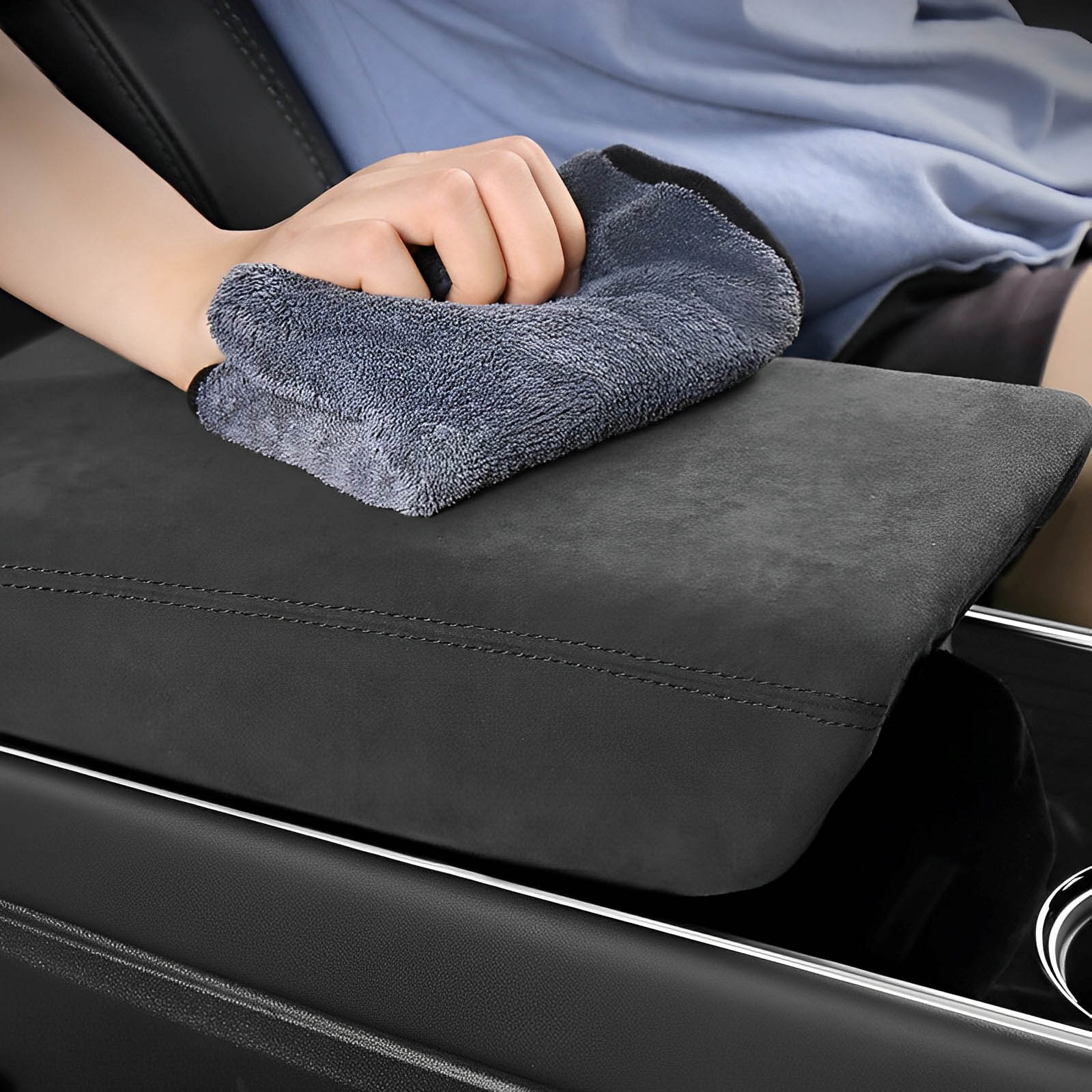 Tesla Alcantara Armrest Cover For Model 3/Y (2017-2023)