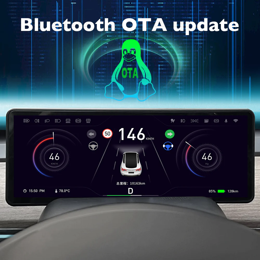 7" Screen Instrument Cluster – For Tesla Model 3/Y (2017-2024)