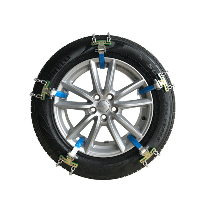 Adjustable Steel Snow Chains for Enhanced Traction – Universal Fit for All Cars