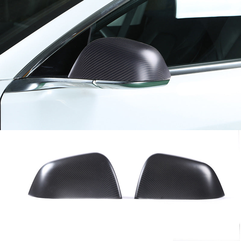 Carbon Fiber OEM Side Mirror Cover – For Tesla Model Y (2020-2024)