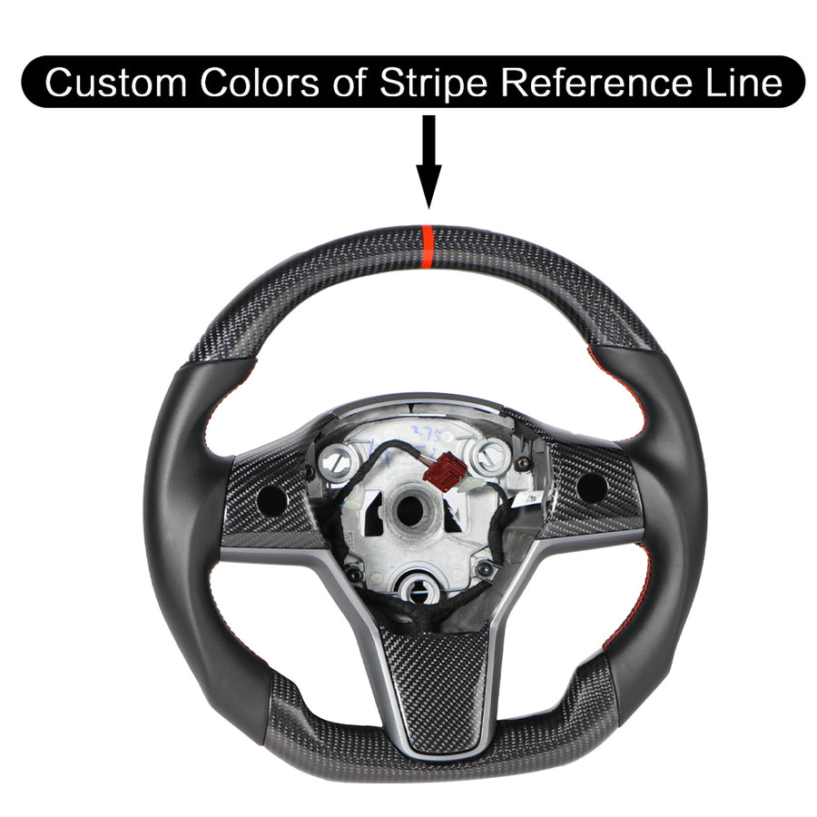 Carbon Fiber Steering Wheel – For Tesla Model 3/Y