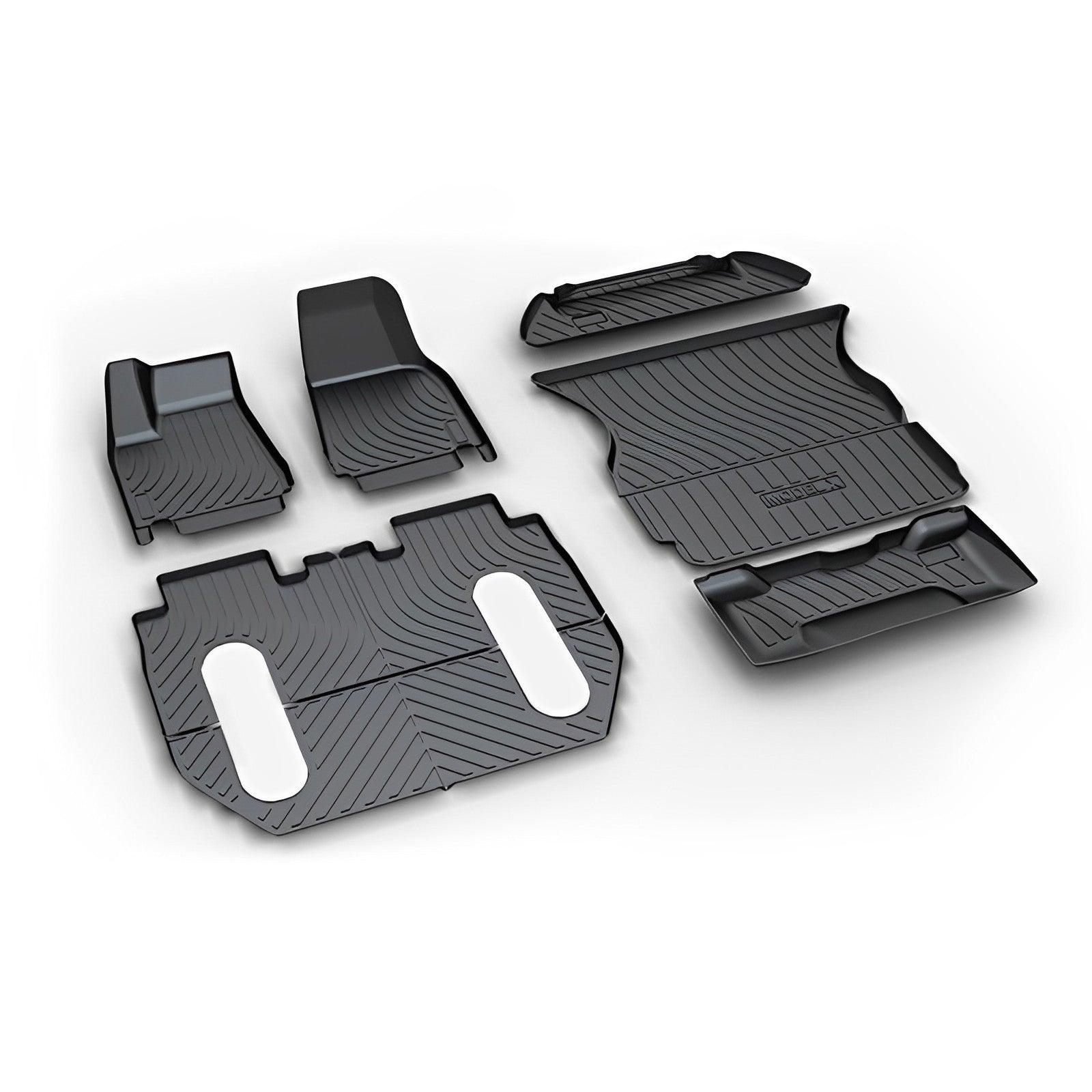 All-Weather Floor Mats Trunk Cargo Liner – For Tesla Model X (2015-2020)