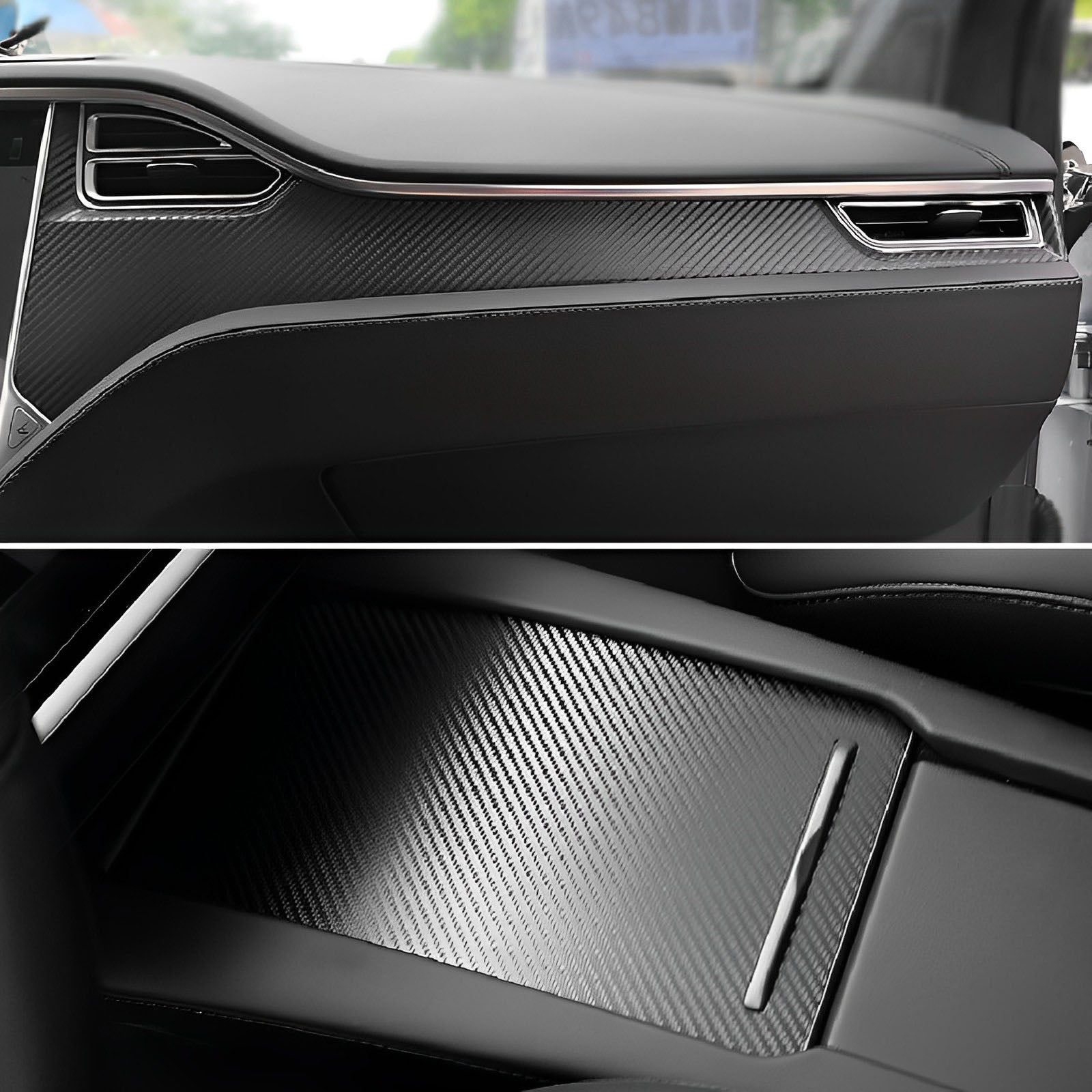 Carbon Fiber Interior Wrap Kit - For Tesla Model X (2015-2020)