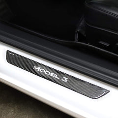 Tesla Model 3 Front / Real Door Sill Cover Protector (4 pcs) (2017-2023)