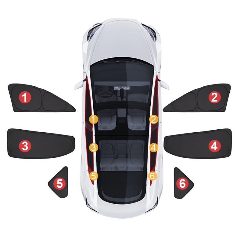 Privacy and Thermal Insulated Sunshades – For Tesla Model 3 (2017-2023)