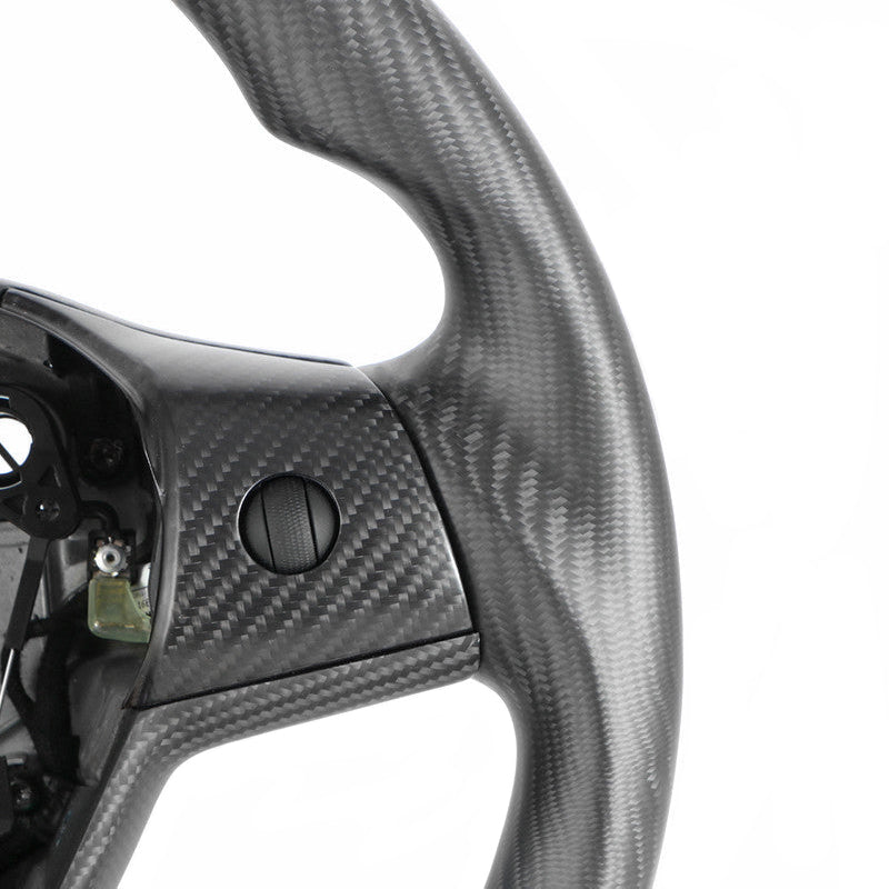 Full Carbon Fiber Steering Wheel – For Tesla Model 3/Y (2017-2024)