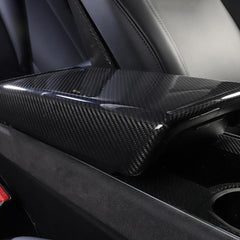 [Real Carbon Fiber] Armrest Cover For Tesla Model 3 / Y, Center Console Cover (2017-2023)