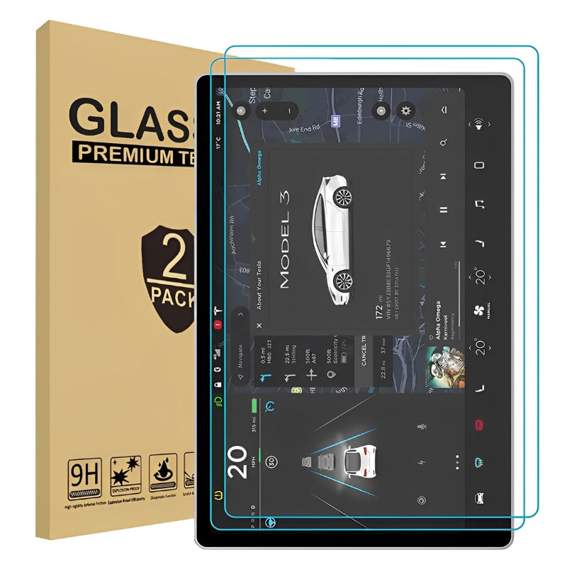 Tempered Glass Screen Protector – For Tesla Model S/X (2021-2024)