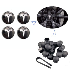 Aero Wheel Cap Kit for Original Standard Rims – For Tesla Model S/3/X/Y (2012-2024)