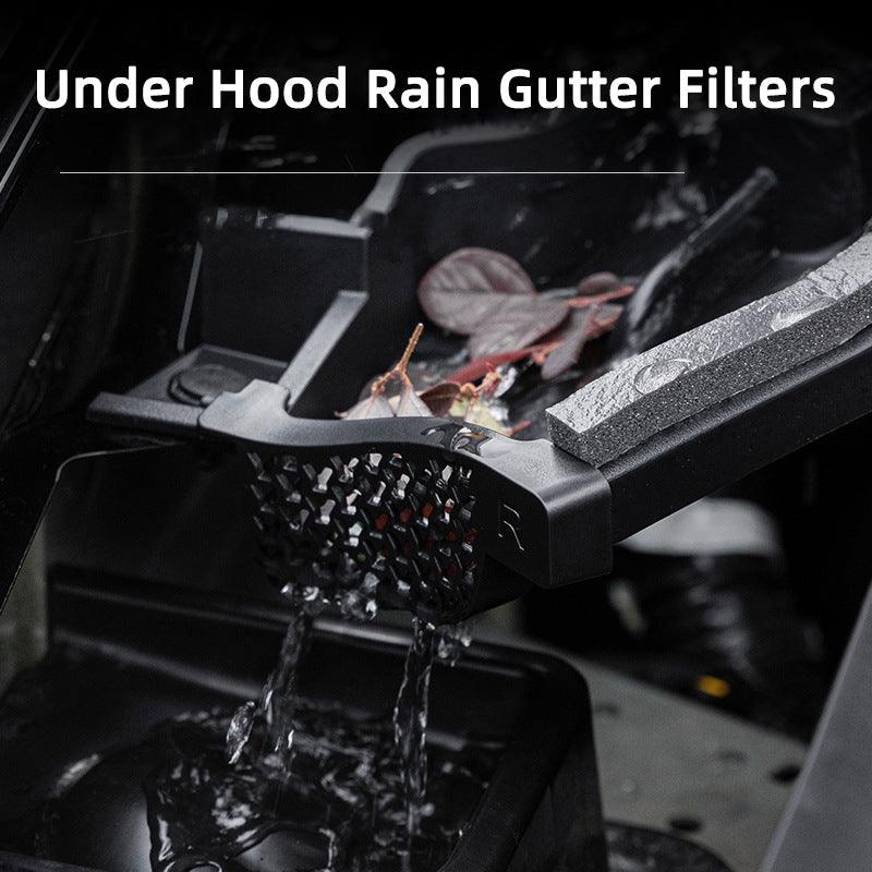 Under Hood Rain Gutter Filters (1 Pair) – For Tesla Model Y (2020-2024)