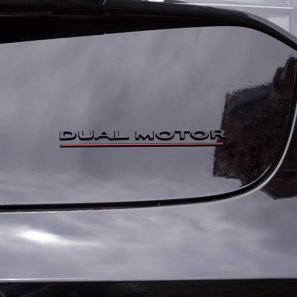 'Dual Motor' Emblem Decal – For Tesla Model S/3 (Highland)/X/Y (2012-2024)