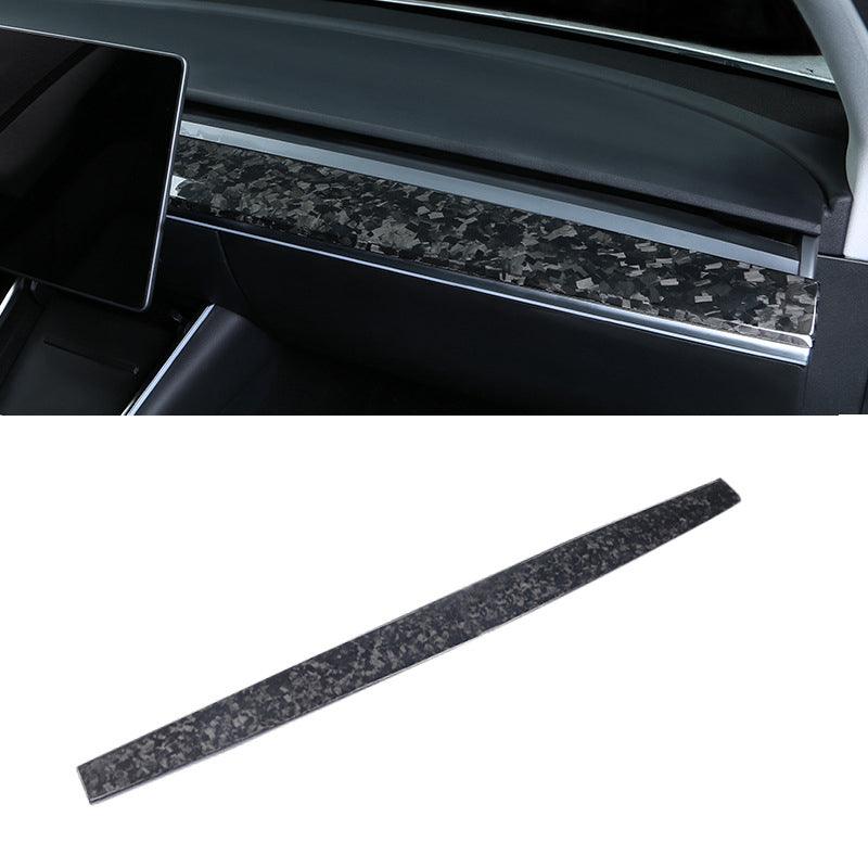 Carbon Fiber Dashboard Cover and Center Console Dash Cap – For Tesla Model 3/Y (2017-2024)