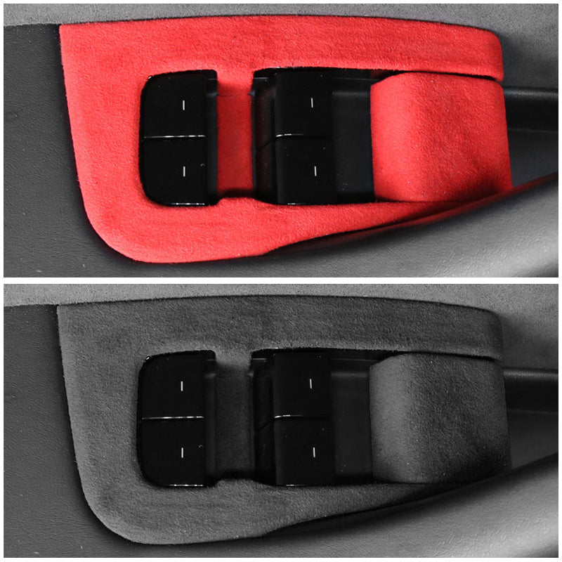 Alcantara Window Switch Button Cover – For Tesla Model 3/Y (2017-2024)