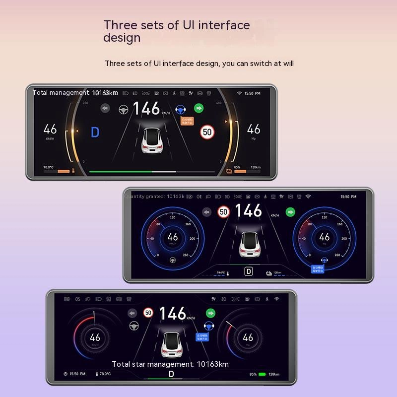 7" Screen Instrument Cluster – For Tesla Model 3/Y (2017-2024)