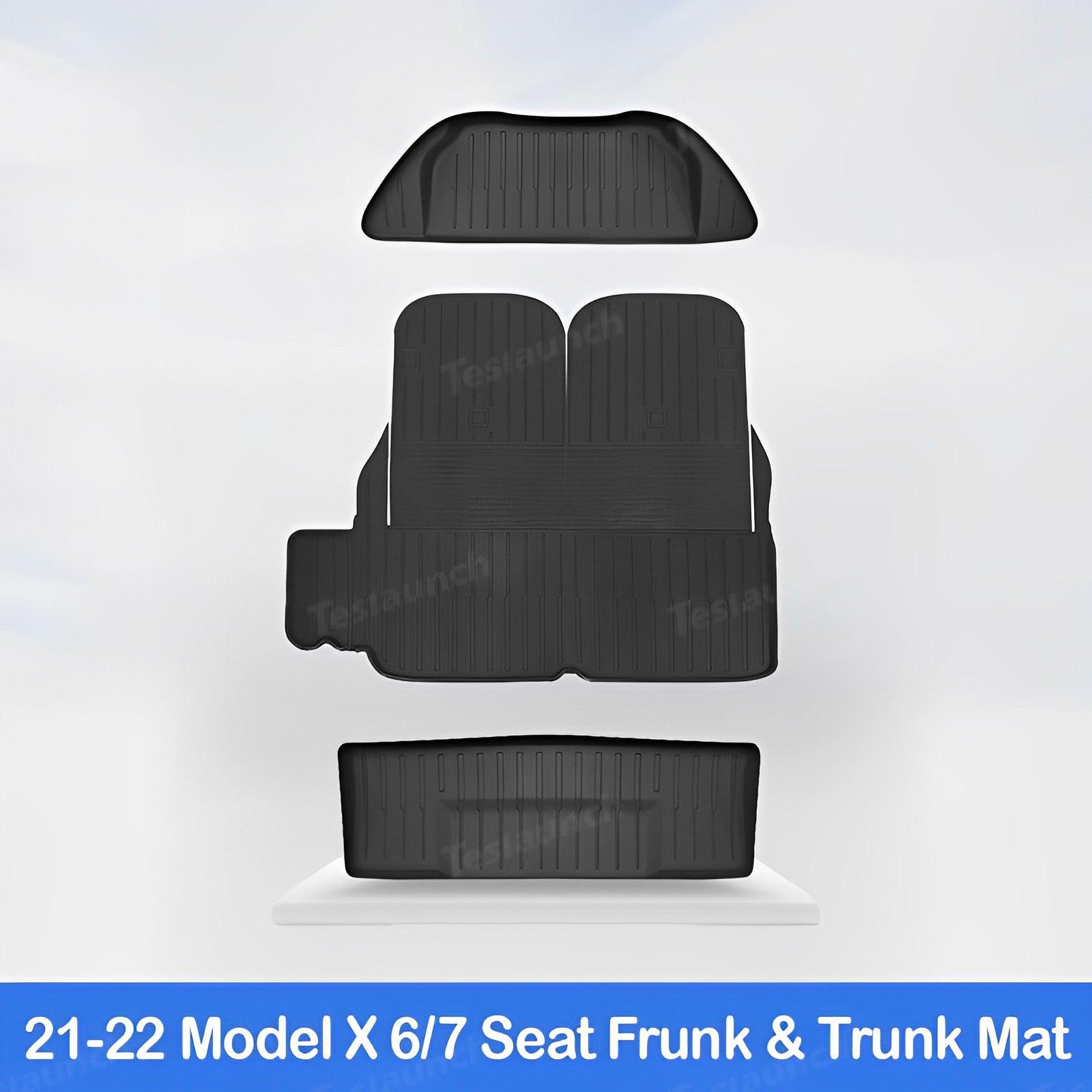 2021-2024 Model X Floor Mat Trunk Mat Cargo Liner All-Weather TPE