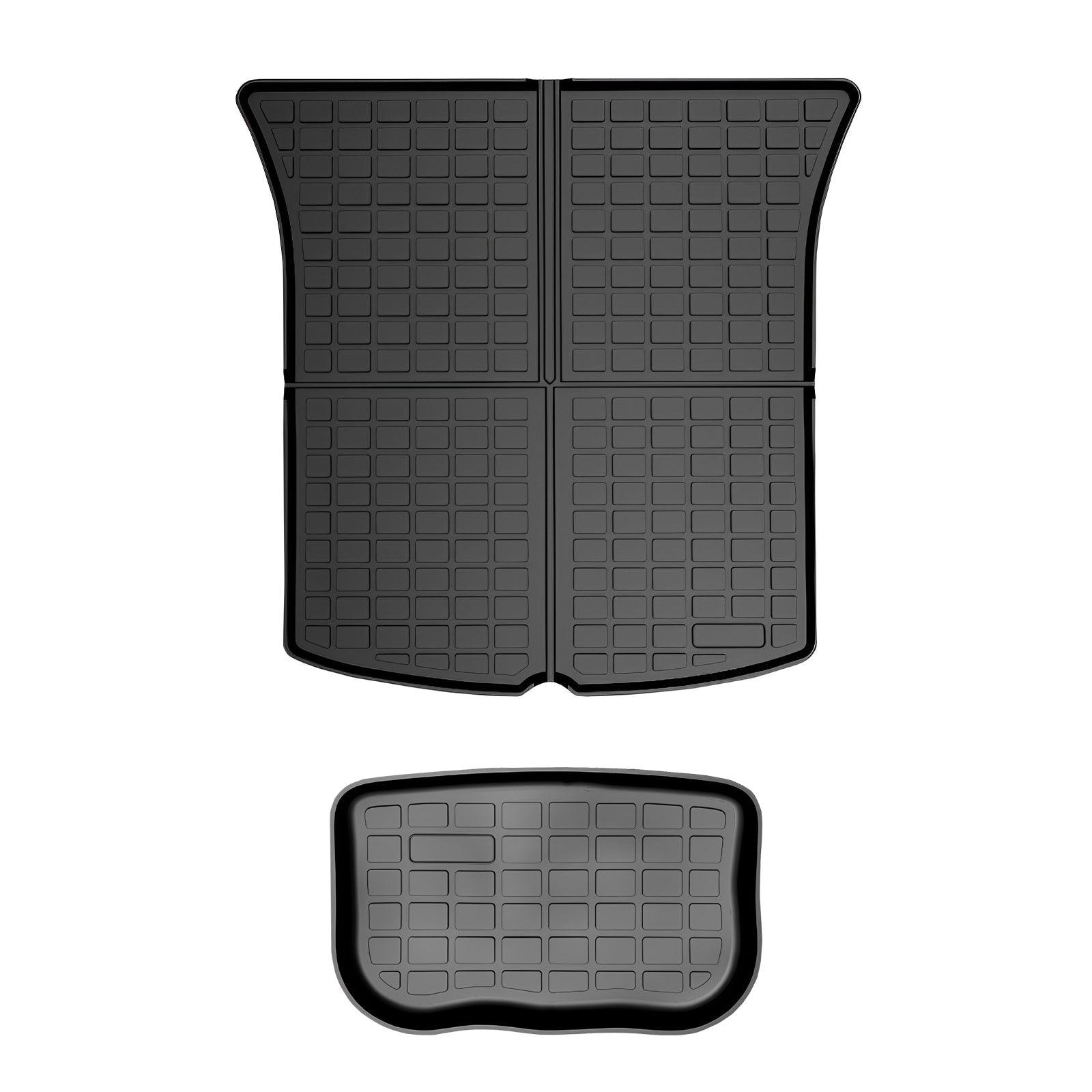 Tesla Model Y All-Weather Floor Mats Full Set Trunk Mat Cargo Mat Frunk Cargo Liner (2020-2024)