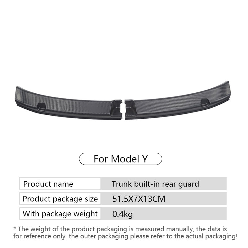 Carbon Fiber Color Door Sill Protector + Trunk Sill Protector for Tesla Model Y 2021-2024