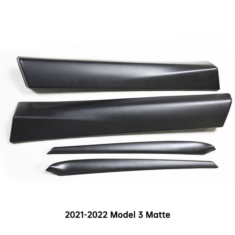 [Real Carbon Fiber] Tesla Model 3 Door Panel Overlays, Door Trim Wrap Overlay (2017-2023)