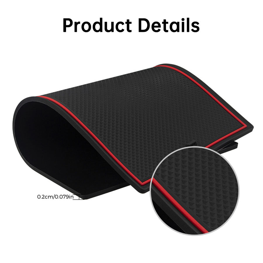 Center Console & Cupholder Non-Slip Mat – For Tesla Model 3 (2017-2020)