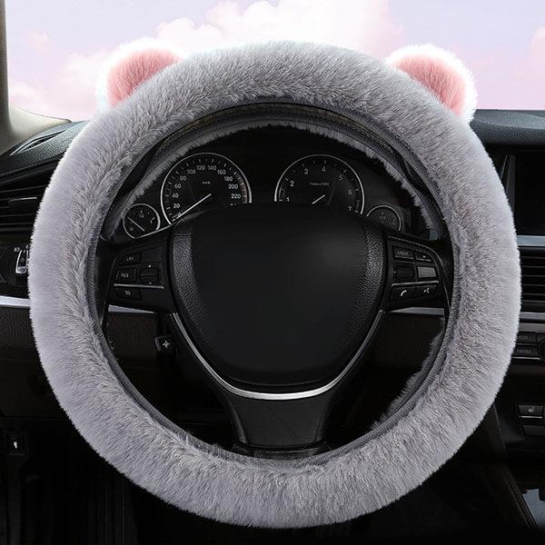 Bear-Shaped Steering Wheel Protector – For Tesla Model S/3/X/Y (2012-2024)