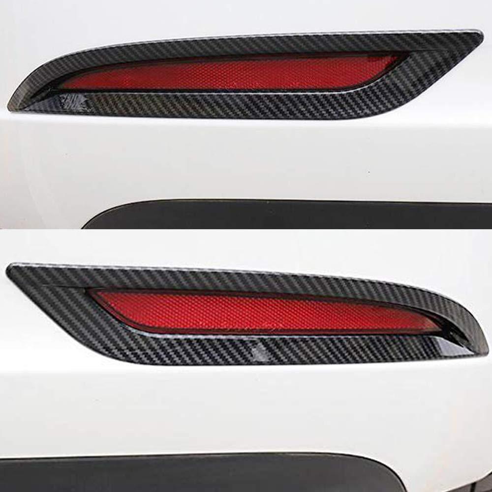 Fog Light & Rear Taillights Protective Film Covers (Carbon Fiber Pattern ABS, 1 Pair) – For Tesla Model 3/Y (2017-2024)