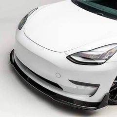 Carbon Fiber Front Bumper Lip Kit – For Tesla Model 3 (2017-2024)