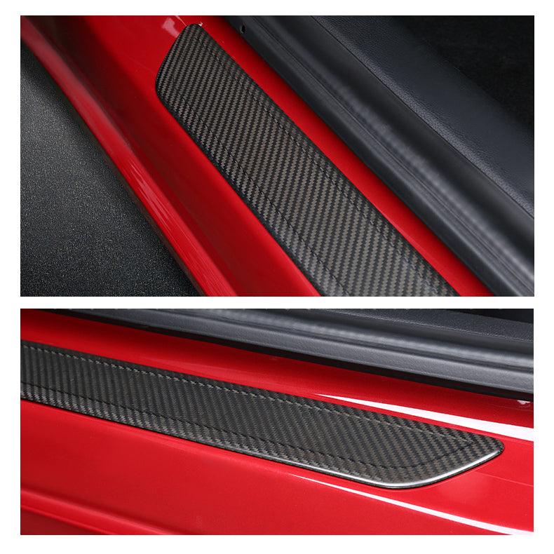 Carbon Fiber Door Sill Protector – For Tesla Model 3/Y (2020-2024)