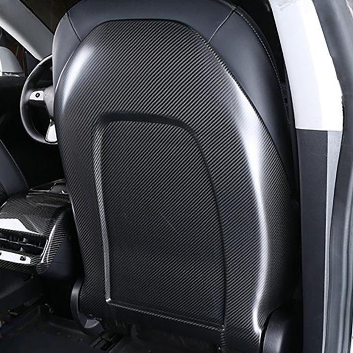 Carbon Fiber Rear Seat Back Overlay (1 Pair) – For Tesla Model 3/Y (2017-2024)