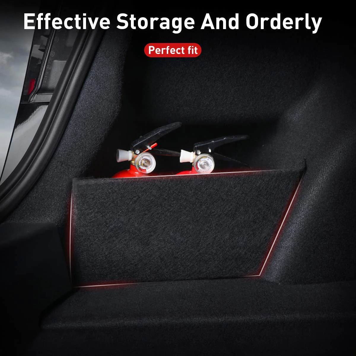 Trunk Side Pocket Extender – For Tesla Model 3 (2017-2024)