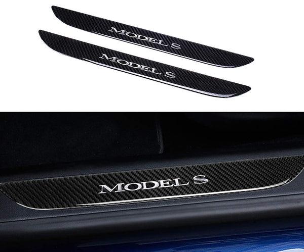 Tesla Model S Carbon Fiber Door Sill Guards (2016-2020)