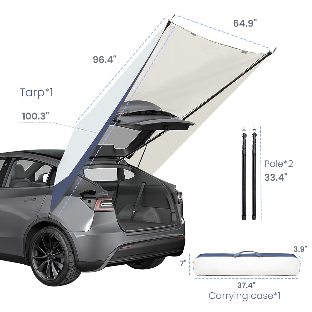 Outdoor Car Rear Canopy Camping Tent – For Tesla Model Y